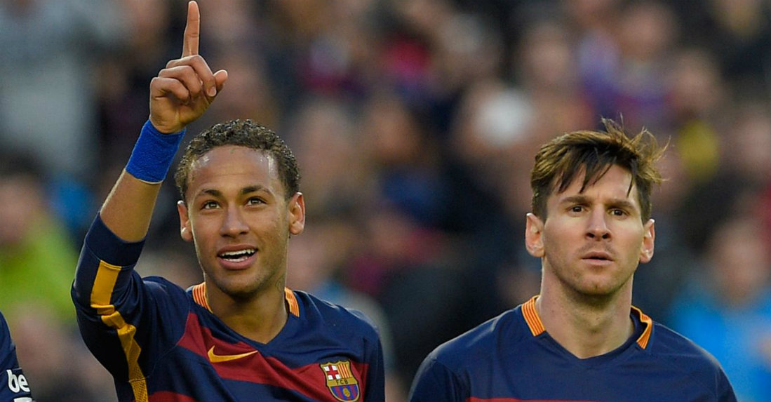 Neymar ya le come la tostada a Messi como imagen del Barça 