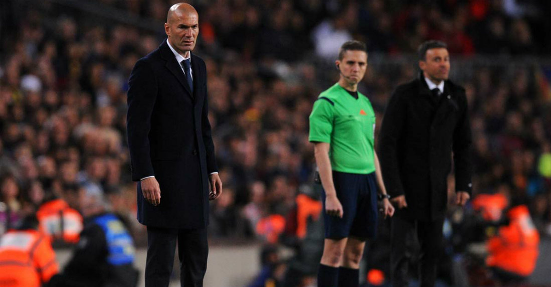 La brutal rajada de los jugadores del Barcelona sobre Zidane