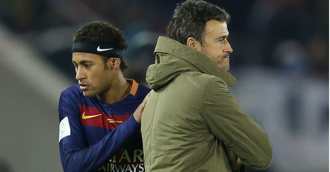 Luis Enrique suelta pestes de la vida loca de Neymar