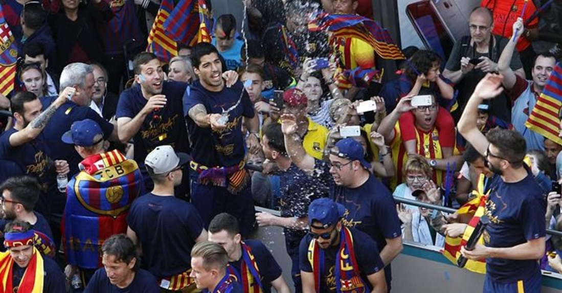 El feo detalle de Messi en las celebraciones culés