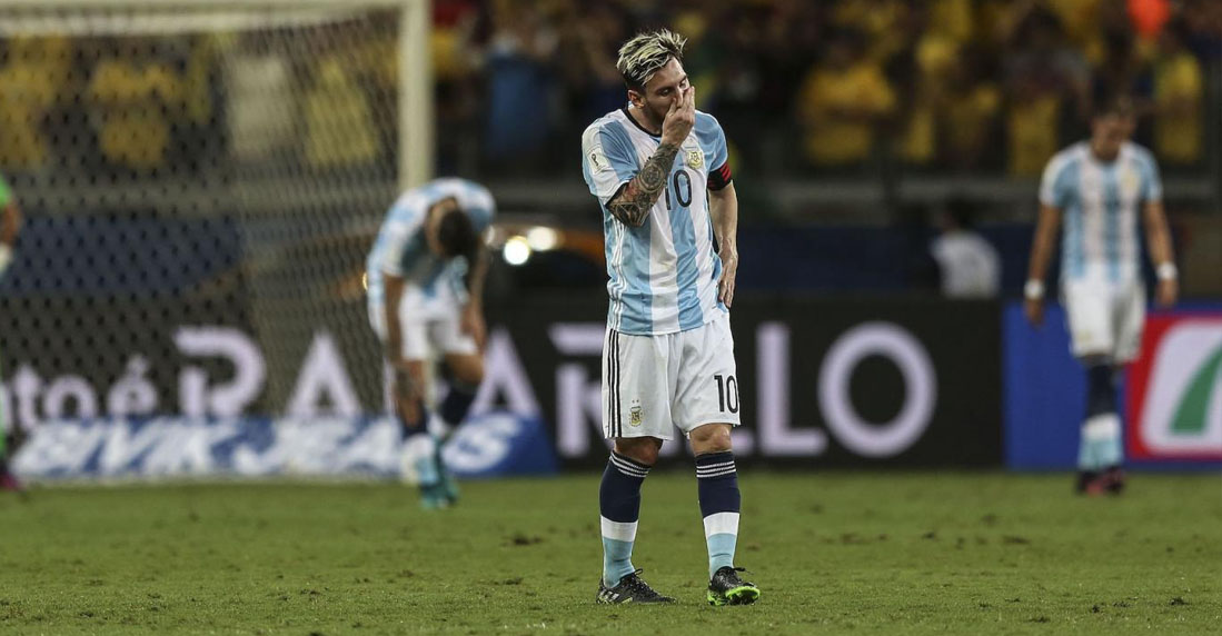 La reacción de mal capitán que tuvo Messi tras perder contra Brasil