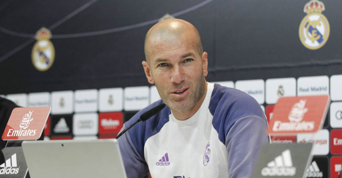 El mensaje de Zidane a la plantilla de cara al partido del Málaga