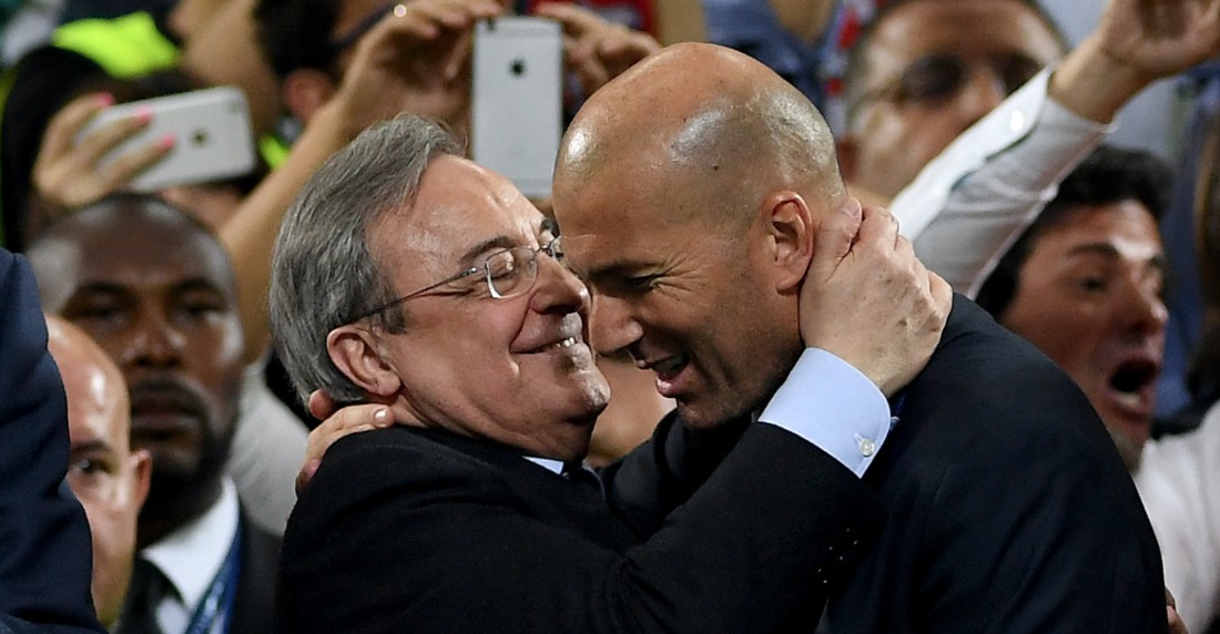 La llamada más increíble que han recibido Zidane y Florentino