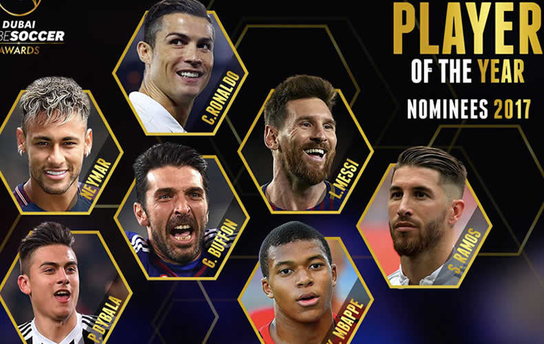 El Real Madrid le da un tremenda 'paliza' al Barça en las nominaciones a los Globe Soccer 2017