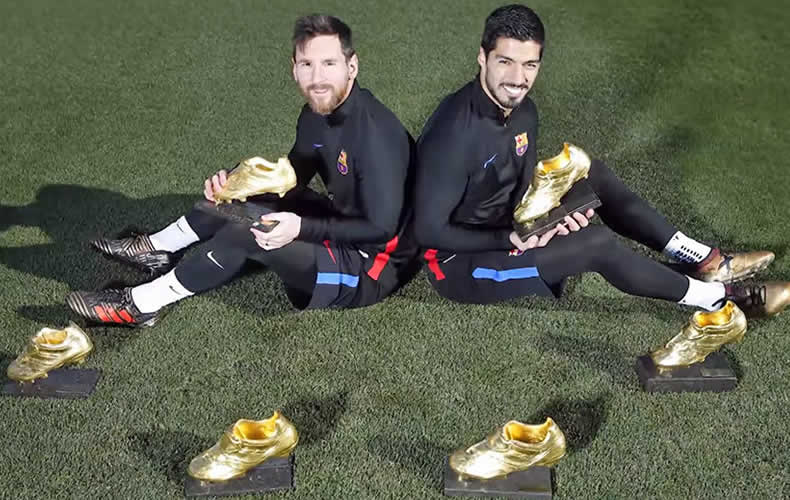 La patética reacción de Messi y Suárez al 5º Balón de Oro de Cristiano Ronaldo