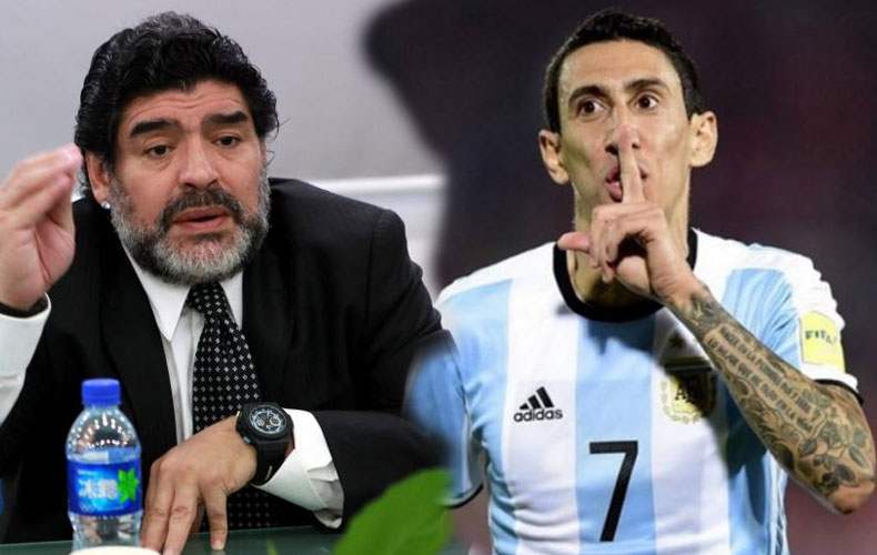 La brutal rajada de Maradona que desmonta al 'culé' Di María y a Argentina 
