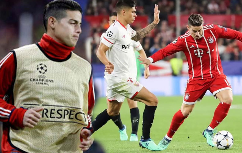 James le da medio pase al Bayern en Sevilla...¡y aclara su futuro! 