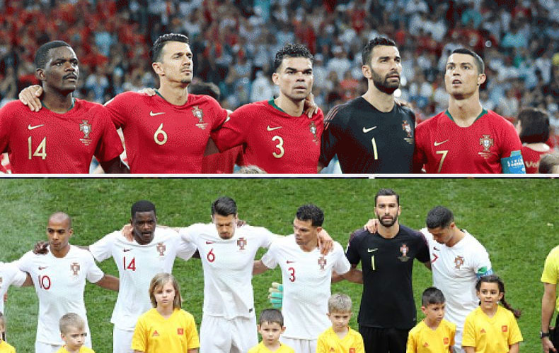 ¿Por qué Cristiano se gira durante el himno de Portugal?