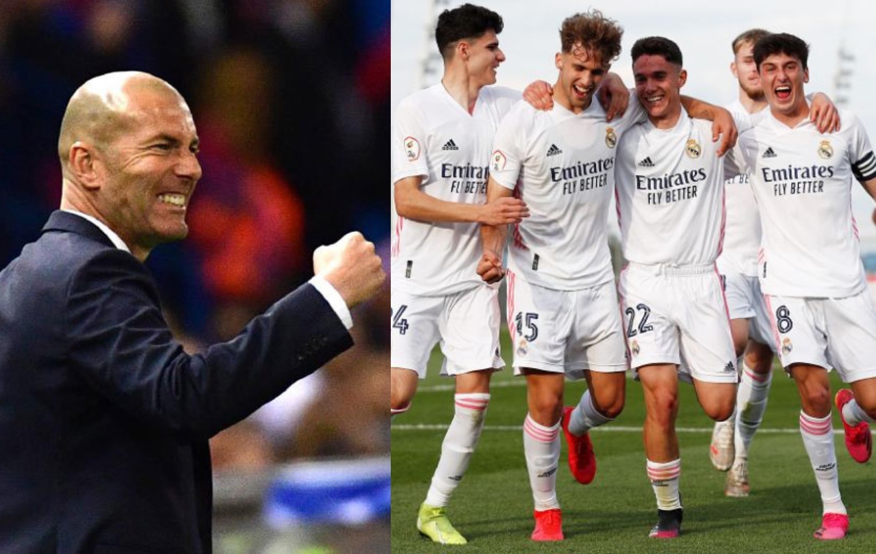 Zidane tiene claro que subirá a un mínimo de cuatro jugadores del Castilla para la 2021-2022