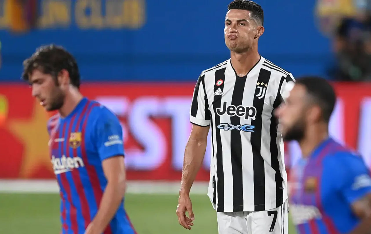 Cristiano cogió un terrible enfado en el Barça-Juventus del Gamper