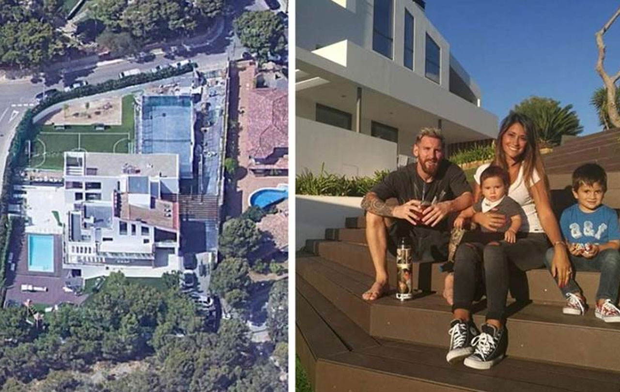 Messi la podría vender: su mansión en Castelldefels con una 'salita' de entrevistas