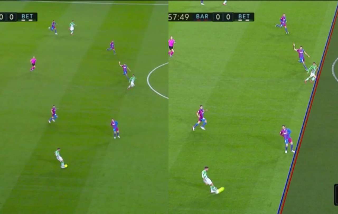 El atraco perfecto del Barça: número de ilusionismo en TV y en el VAR para intentar robar al Betis