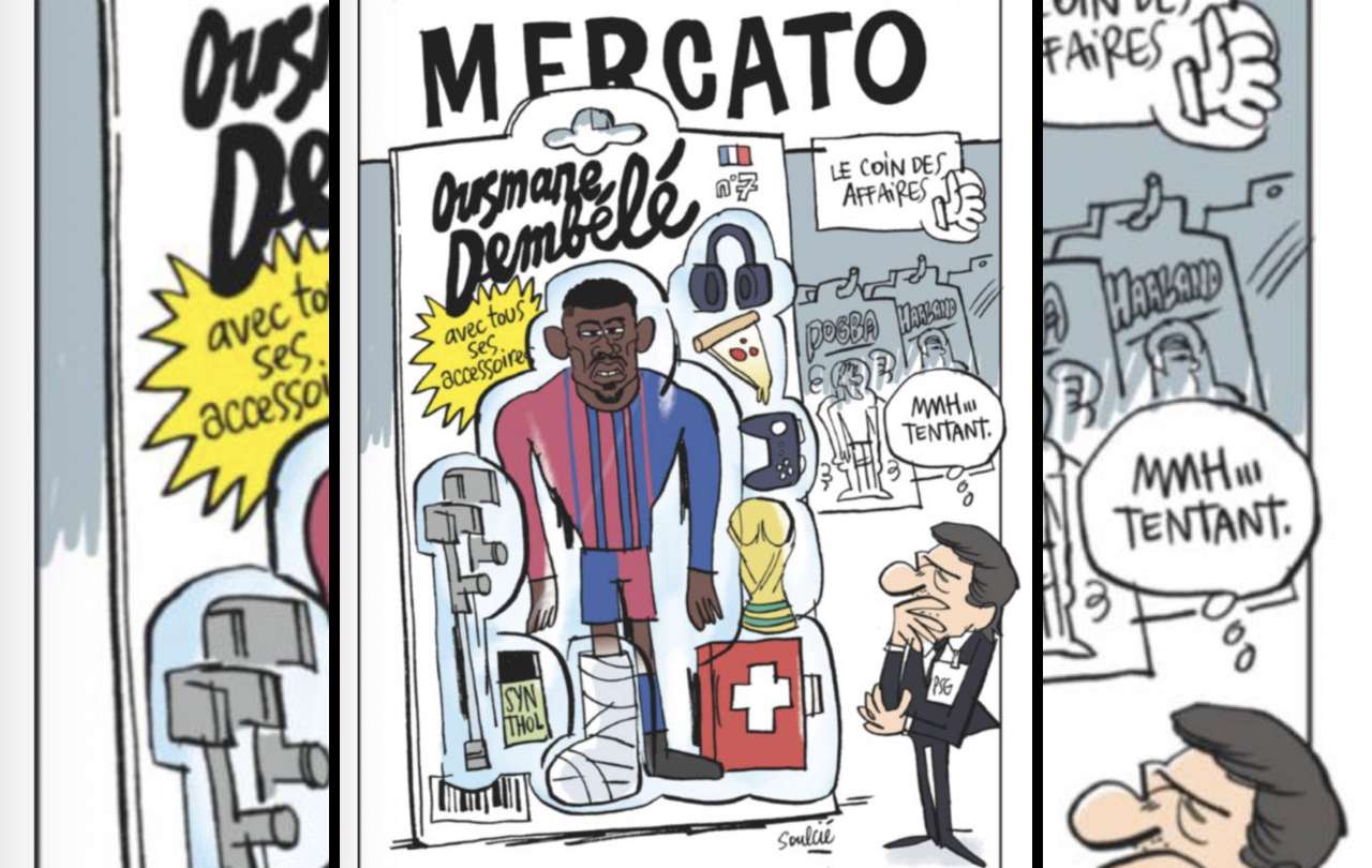 El PSG destroza a Dembélé: "Muletas, pierna escayolada, botiquín, pizza, juegos..." 