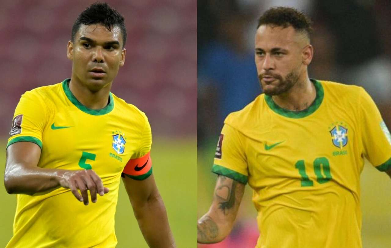 Lo tuvieron que agarrar: Neymar y Casemiro tuvieron lío con Brasil 