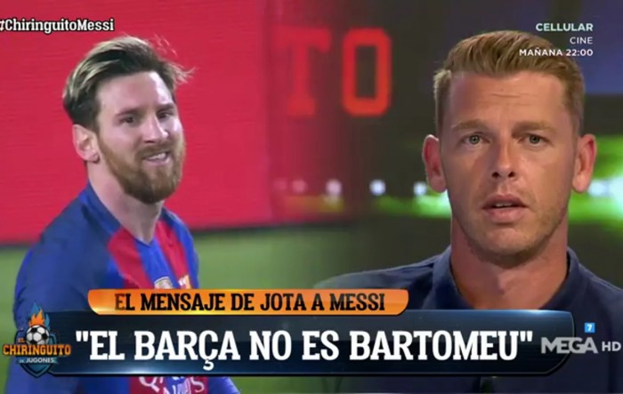 Jota Jordi sigue con la tontería de Messi al Barça
